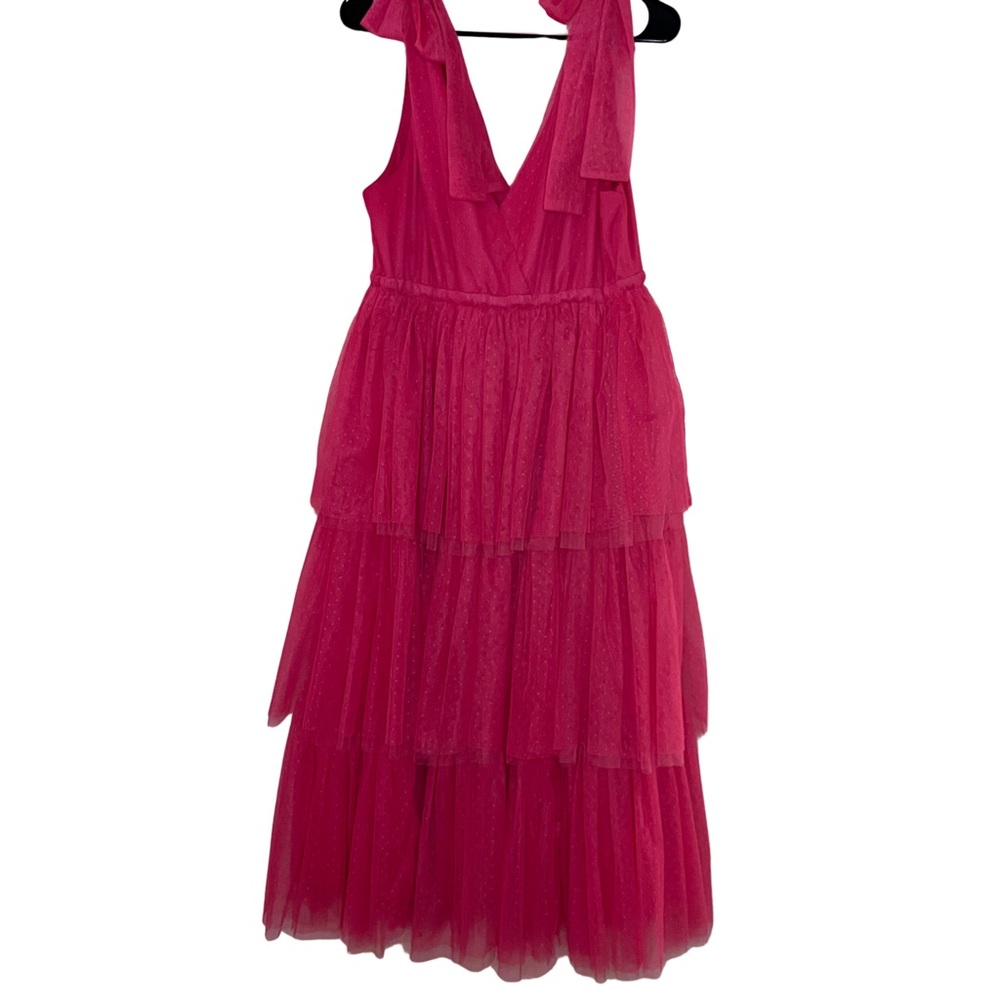 Baltic Born Elegant Pink Tiered Dress
